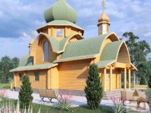 Православний собор з дерева храмова архітектура