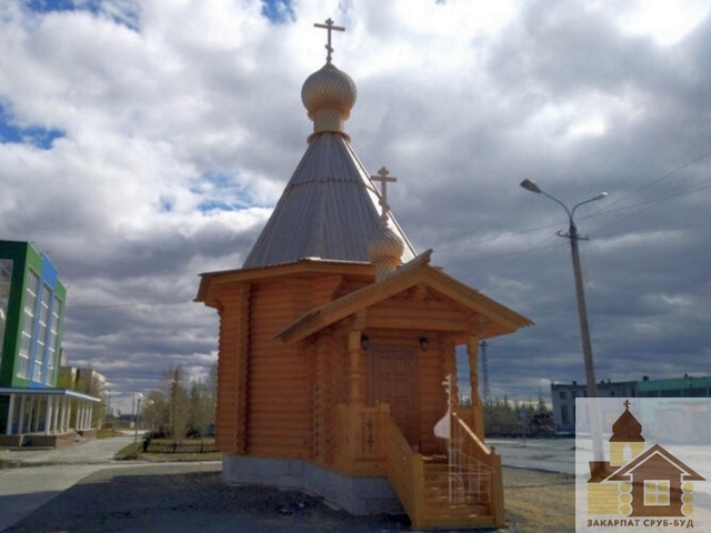 Купити зруб рубленої церкви під ключ проект ЗСБ-47 м²