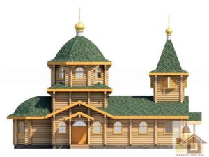 Етапи будівництва церкви з дерева на замовлення.