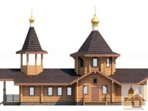 Будівництво церкви з зрубу 140 м² від ЗСБ