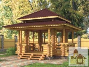 Будівництво дерев’яних бесідок під ключ від Закарпат Зруб-Буд