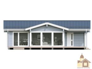 Будинок з дикої колоди — зруб дерев’яного будинку «Одеса Велес» 157 м² ручної роботи