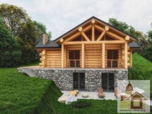 Дерев'яний будинок «Сучасне Закарпаття» — фото проєкту