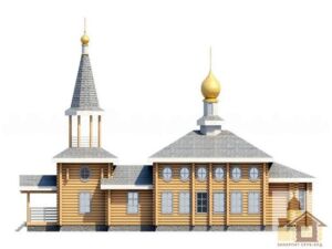 Дизайн церков з дерева 151 м² від ЗСБ