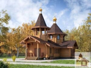 Дизайн церкви з дерева 140 м² від ЗСБ
