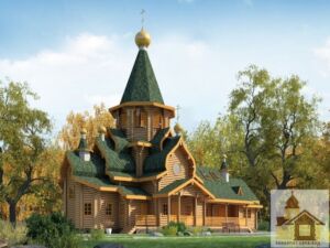 Екологічний храм із дерева ЗСБ-283 м² для екозбереження та духовності.