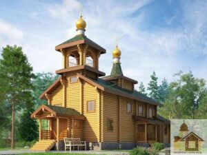 Карпатські дерев'яні храми: проект церкви під ключ ЗСБ-138 м²