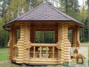 Купити бесідку з дерева в Україні — якісна садова дерев’яна альтанка від компанії «Закарпат Зруб-Буд».