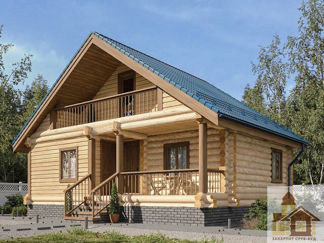 Проект дерев'яної лазні ЗСБ “Вернигора” — 80 м², готовий план бані зі зрубу, екологічний дизайн та комфорт для відпочинку.