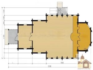 Проєктування дерев'яних церков 151 м² від ЗСБ