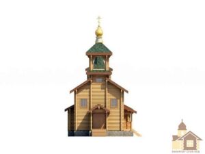 Традиційна церква з дерева: будівництво храму ЗСБ-138 м²