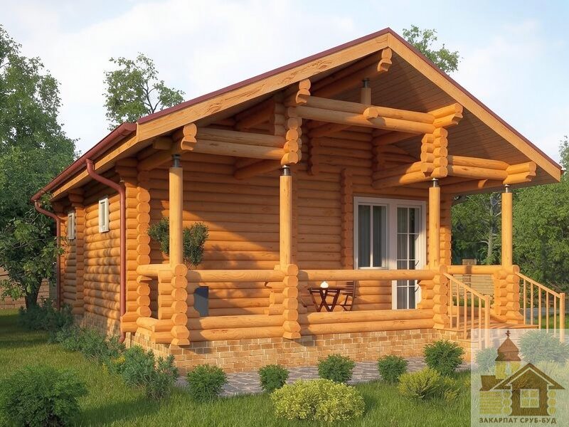 Герметична баня канадська рубка з самозаклинюючим замком.