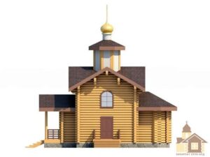 Дерев'яна церква — проєкт ЗСБ, 49 м²