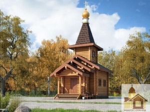 Купити зруб — проєкт зрубу будинку під ключ Дерев'яна церква купити, ЗСБ-39 м²