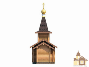 Дерев'яна церква зі зрубу ЗСБ-39 м²