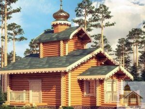 Екологічна дерев’яна церква під ключ — проект ЗСБ-32 м².