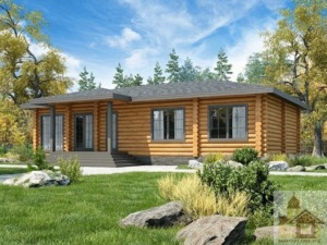 Kupyty zrub з карпатської смереки для будівництва будинку під ключ