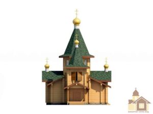 Ексклюзивний проєкт дерев’яної церкви: сучасний дизайн для "Дерев'яна церква ЗСБ-167,8 м²".