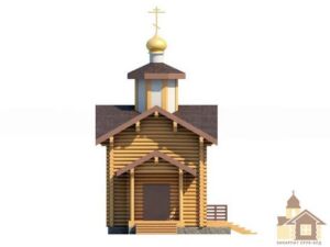 Проєкт церкви з дерева 49 м² від ЗСБ