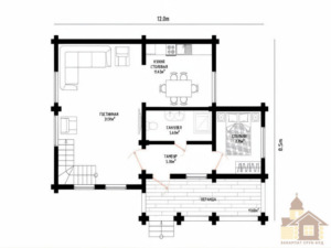 Купити зруб під ключ — будинок 119 м² із карпатської деревини