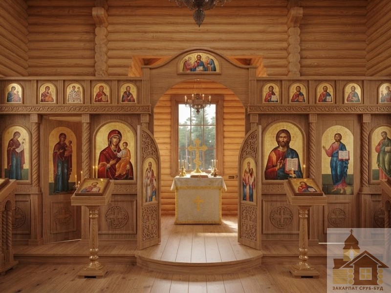 Дерев'яна дзвіниця храму