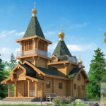 Дерев'яна церква зі зрубу