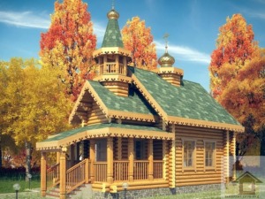 Зруб православного храму ціна для церкви з оциліндрованої колоди