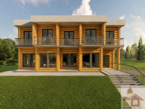 Міні-готель зруб замовити ціна готелю зі смереки під ключ