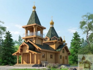 Дерев'яна церква 99 м² зі зрубу
