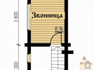 Церкви 120 м² будівництво дерев’яного храму зі зрубу з трьома куполами