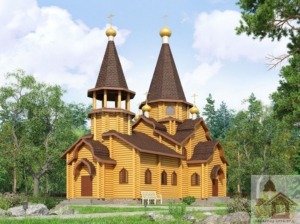 Церкви з дзвіницею зі зрубу під ключ