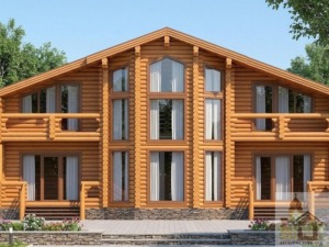 Зруб шале з натуральної карпатської смереки 250 м²