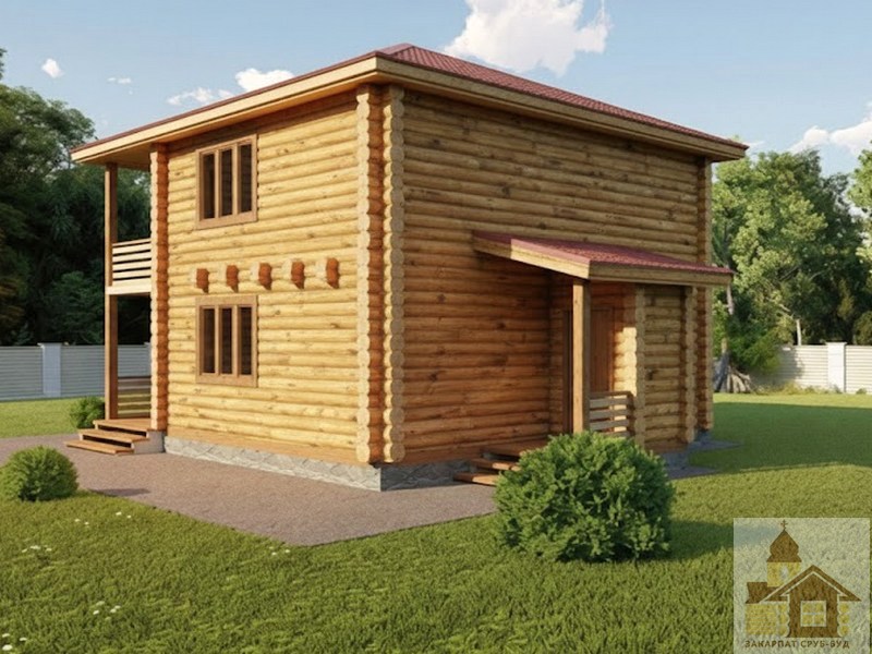 Купити дерев'яний готель гостьовий будинок під ключ зі зрубу