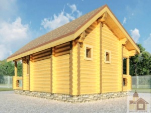 Готові проекти бань з терасою дерев’яна лазня з зоною відпочинку