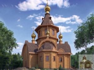 Дерев'яна церква з галереєю