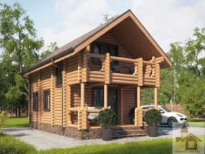 Вигідна ціна за куб оциліндрованого бревна з чашкою для будівництва бані Срібний туман.