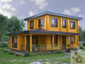 Купити зруб будинку ціна — замовити зруб 162 м²