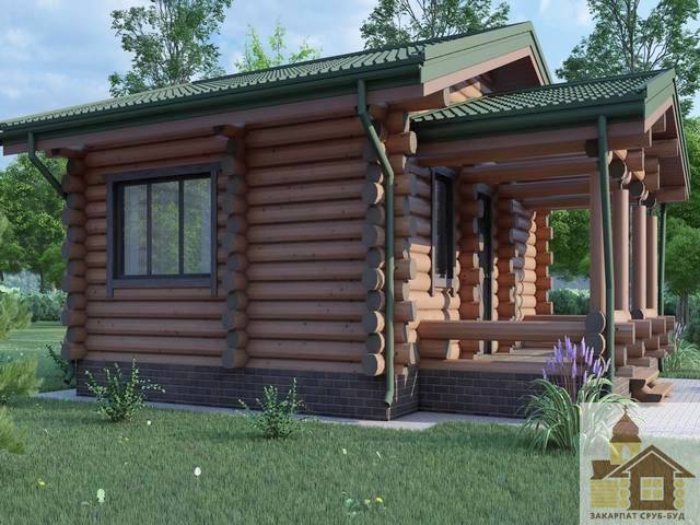 Архітектура зрубу у сучасному стилі — дерев'яний будинок ЗСБ