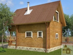 Будівництво бані зі смереки Закарпаття баня з мансардою під ключ ціна в Україні.
