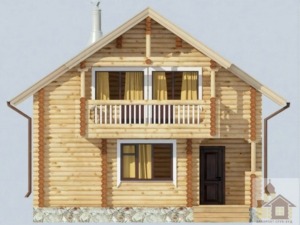 Професійне будівництво бані з колоди за проектом «Полонинська Тиша», купити зруб бані в Україні Одеса.