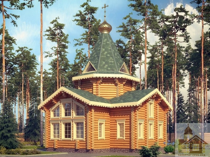 Будівництво церкви під ключ із дерев’яного зрубу