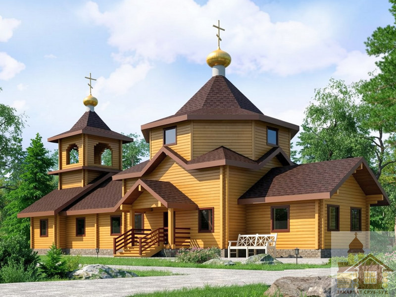 budivnytstvo-tserkvy-183-m2 Будівництво церкви 183 м² під ключ із дерев'яного зрубу