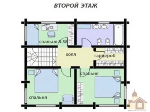 Екстер'єр проекту Ясногір Зруб — будівництво житлових зрубів Закарпаття під ключ.