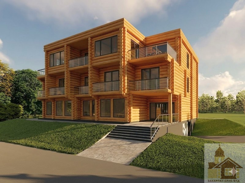 hotel-iz-zrubu-zamovyty Дерев'яний готель під ключ з карпатської смереки