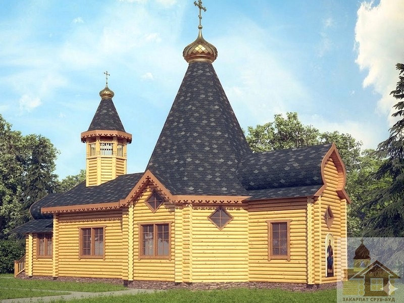Храм зі смереки купити для будівництва під ключ