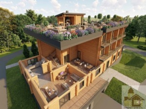 Комерційна нерухомість з дерева — готель зі зрубу під ключ 2026