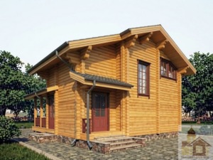 Купити зруб дерев'яного будинку 92 м² під ключ