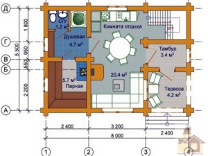 Найкраща можливість купити зруб бані в Україні Одеса, дерев'яна баня з колоди 88 м2