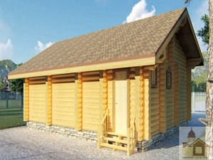 Функціональне планування лазні з кімнатою відпочинку 55 м2.