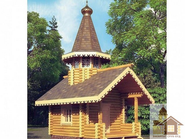 Православна дерев’яна церква зі зрубу — екологічний храм під ключ.